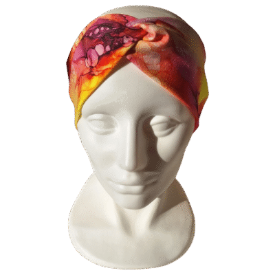 Galvajuostė rožinės spalvos „Marmuras“