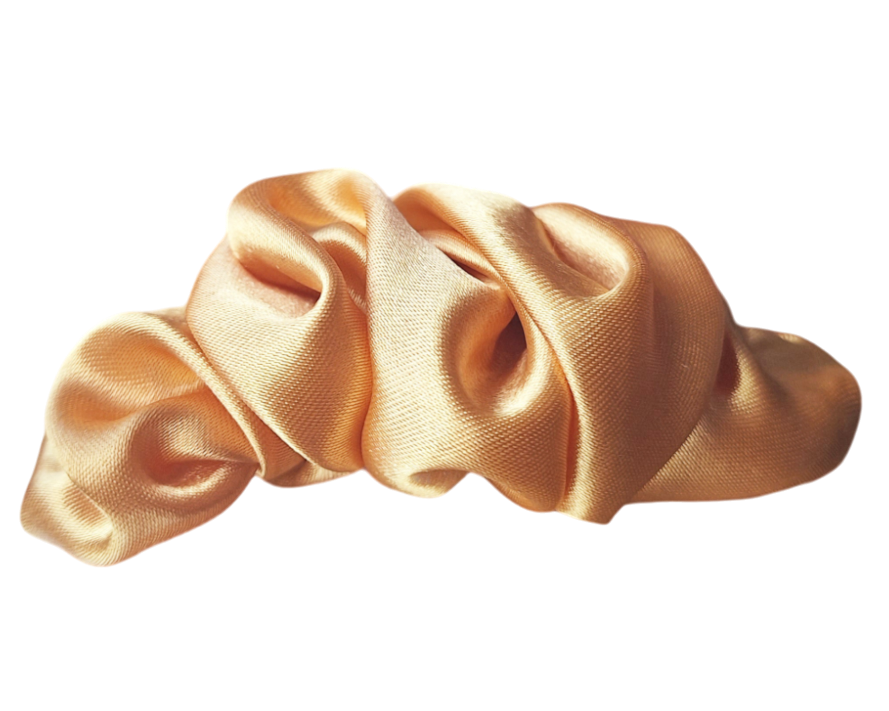 Satino plaukų segtukas (šviesiai oranž. sp.)