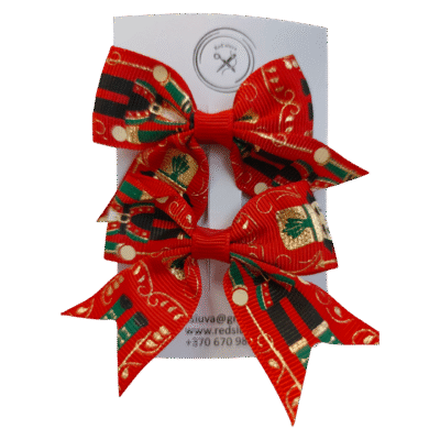 Kalėdinis segtukas (raudonos sp.)