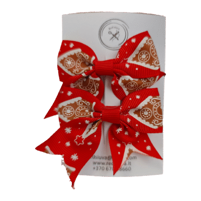 Kalėdinis segtukas (raudonos sp.)